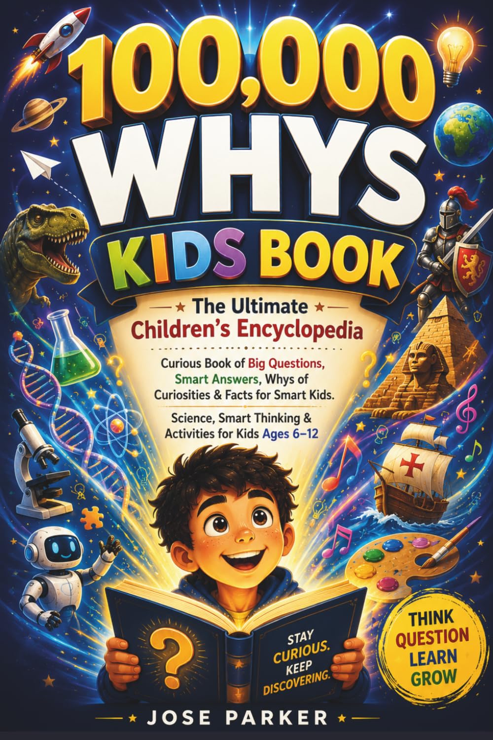 100000 Whys Kids Book - The Ultimate Children's Encyclopedia: Curious Book of Big Questions, Smart Answers, Whys of Curiosities & Facts for Smart ... Thinking & Activity Books for Kids Ages 6-12