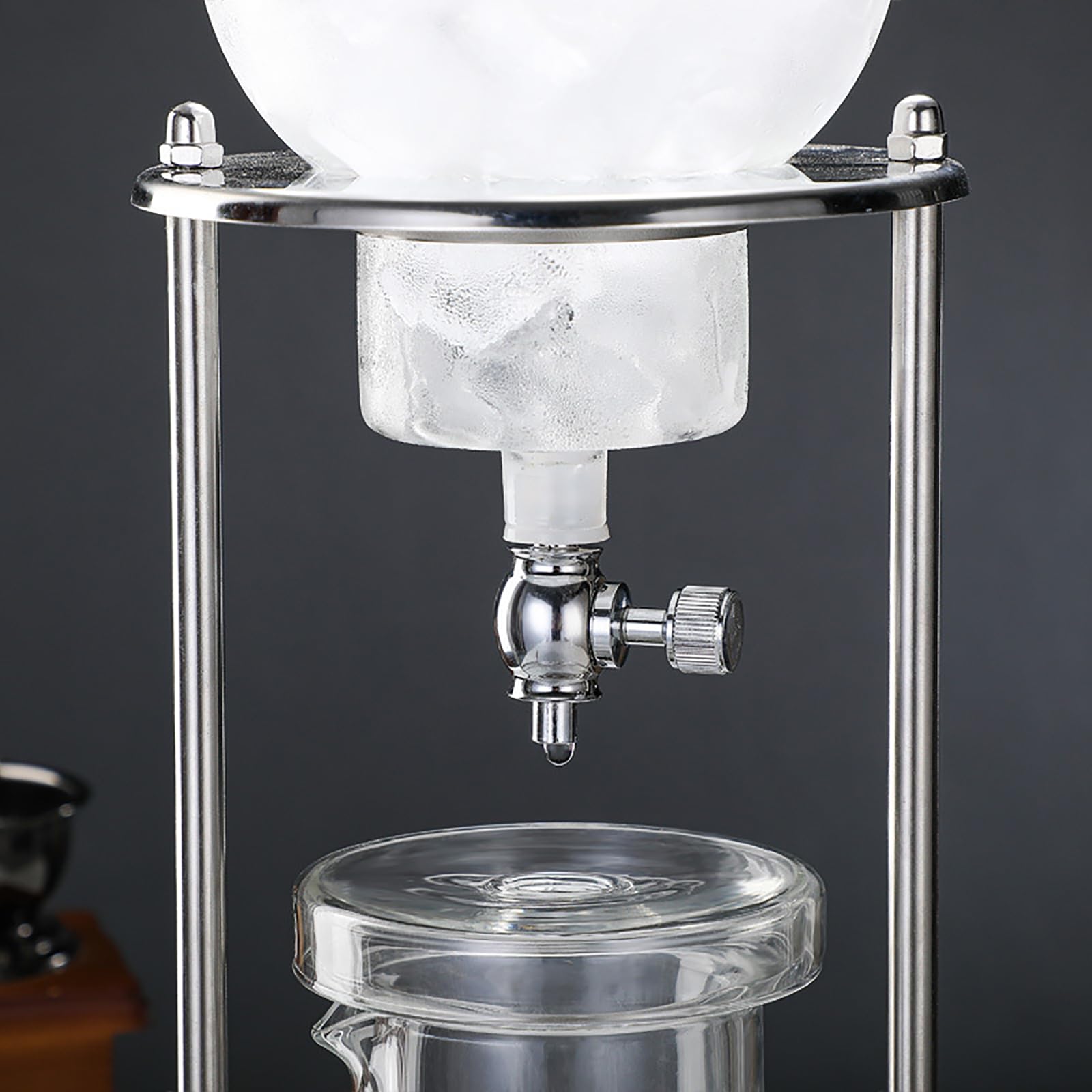 Macchina per Caffè Cold Brew, Torre di Vetro Caffè Cold Brew a Goccia 600ml