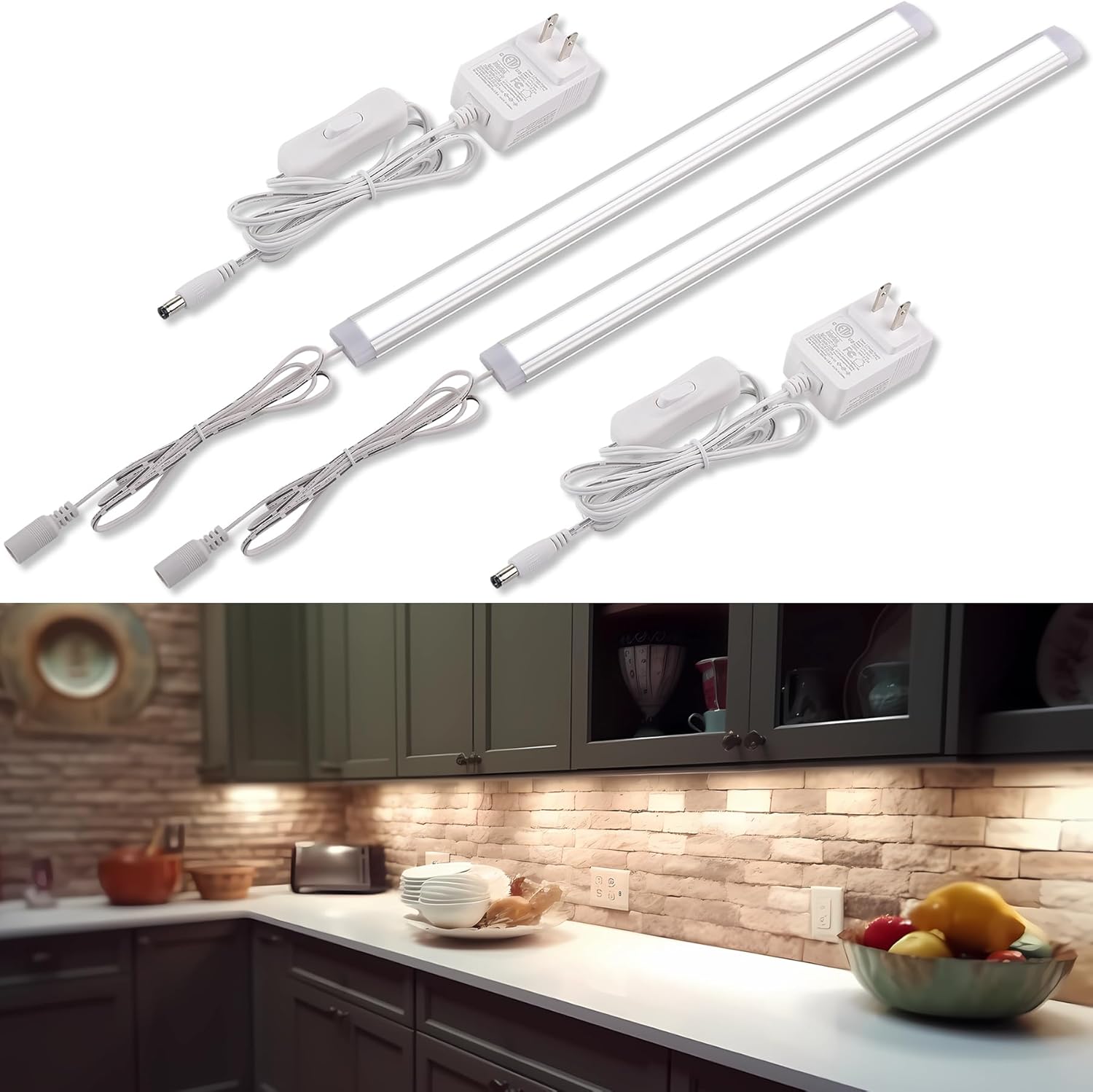 Lvyinyin LED Light Bar 15", Single Curio Light for Under