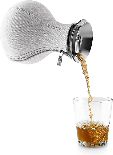 Miniatura 3 de Eva Solo  Tetera 1.0l  Vidrio de borosilicato sin goteo con cubierta aislante de neopreno  Diseño, funcionalidad y calidad daneses  Gris claro