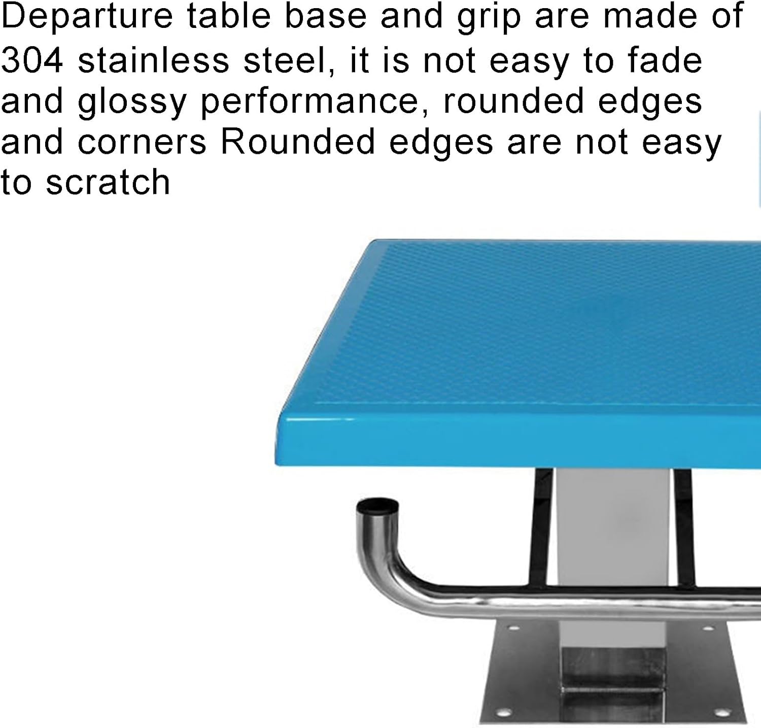 Pool Diving Platform, 15° Inclined Professional Diving Platform, Anti Slip Stainless Steel Pool Diving Boards for Swimming Pool