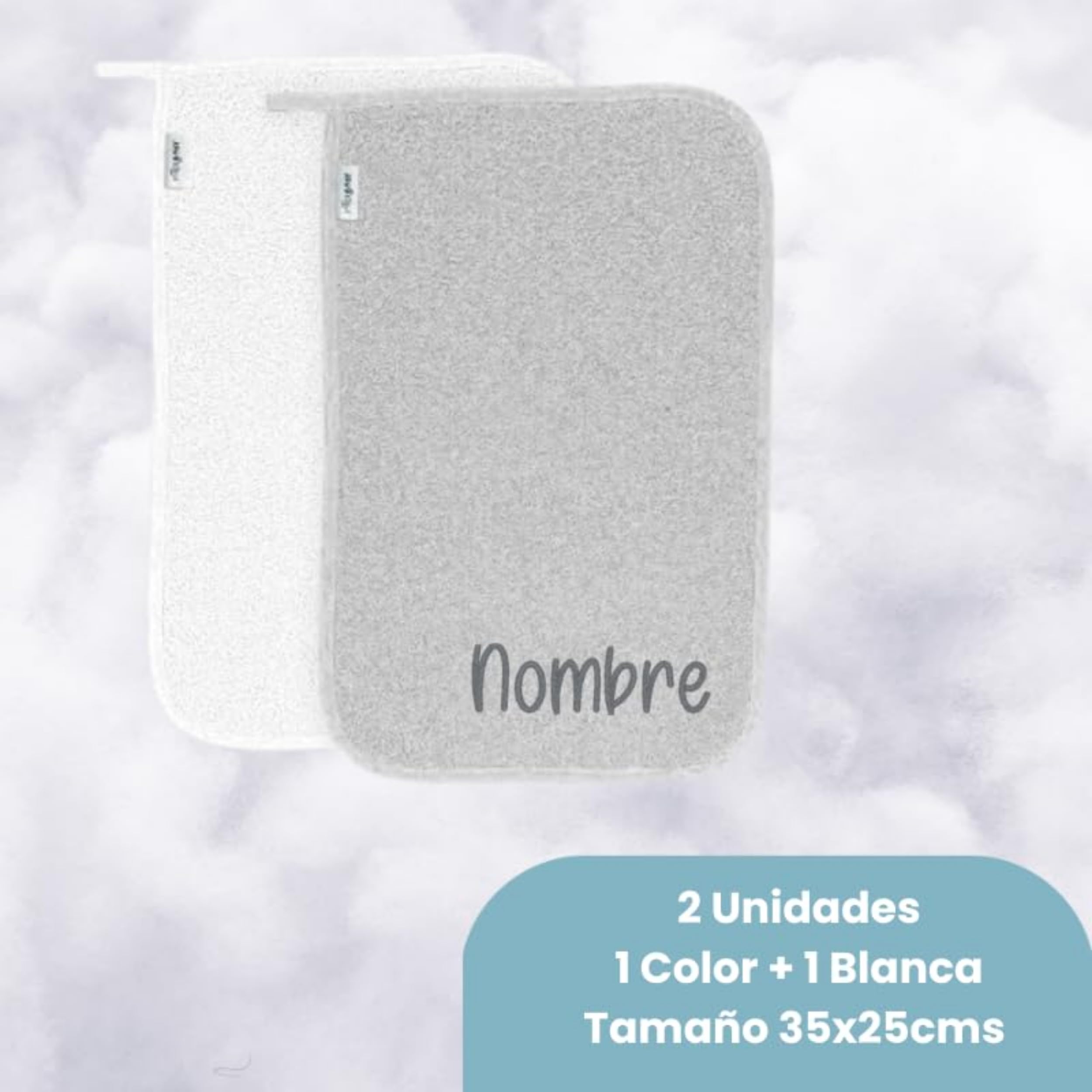 Set Guardería Bebé Personalizado con Mochila, Toallas Bordadas y Set de Higiene, Regalo para Bebé con Diseño de Animalitos (Panda)