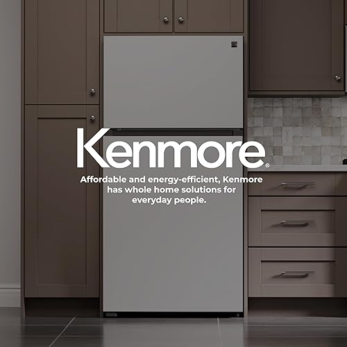 Miniatura 9 de Kenmore Refrigeradorcongelador de 33 pulgadas de capacidad de 20.4 pies cúbicos con estantería de vidrio ajustable de ancho completo, control de