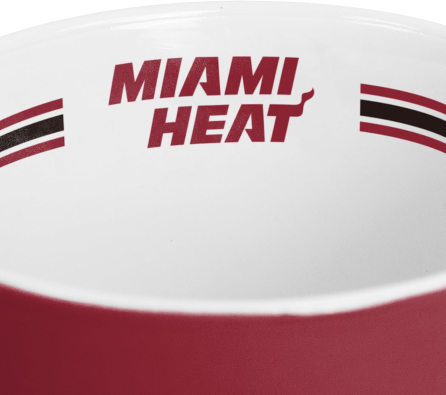 FANMATS NBA Miami Heat 15 oz Stripe Coffee Mug — 15 Fluid Ounces | Ceramic | Officially Licensed | Team Color | Great Gift image 4
