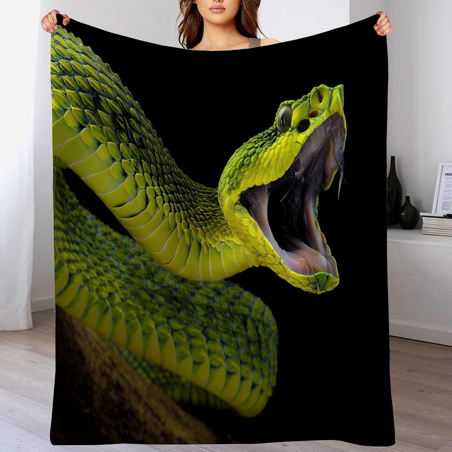 Ferocious Rattlesnake Plush For Kids & Adults - 3D Tusk Animals Print ...