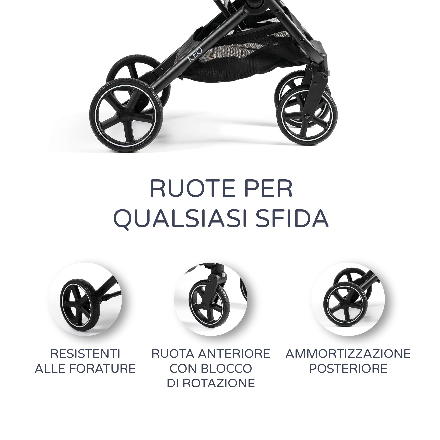 MS Keo Passeggino - Passeggino, Ultraleggero e Compatto - Fino a 22 Kg, Capottina Allungabile e Pieghevole tipo Libro (Verde)