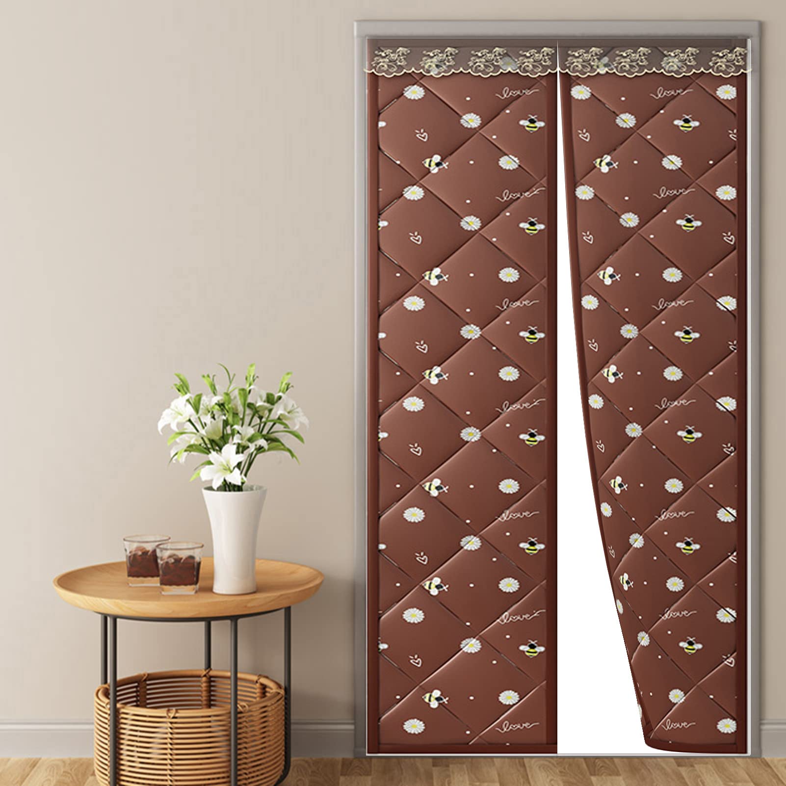 Magnetischer Türvorhang Wärmeisoliert – Selbstschließend Für Türen Bis 121x210 Cm