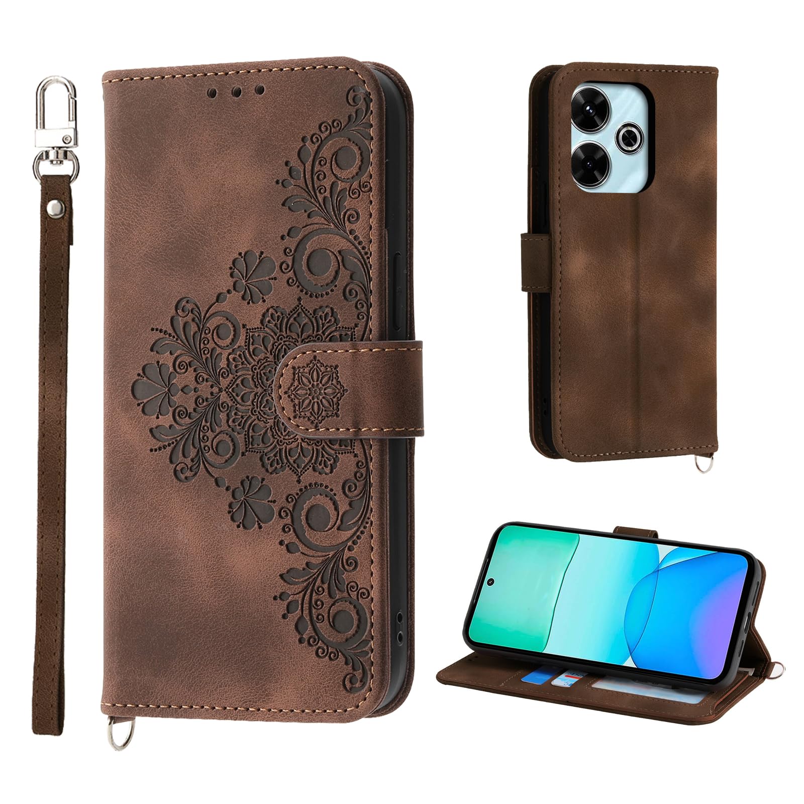 Custodia per Xiaomi Redmi Note 11, portafoglio in pelle