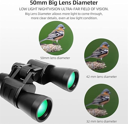 Miniatura 2 de 20x50 Binoculars for Adults,High Power Waterproof HD Telescope Binoculars for Hunting,Bids Watching,Viewing, The Moon,Concert