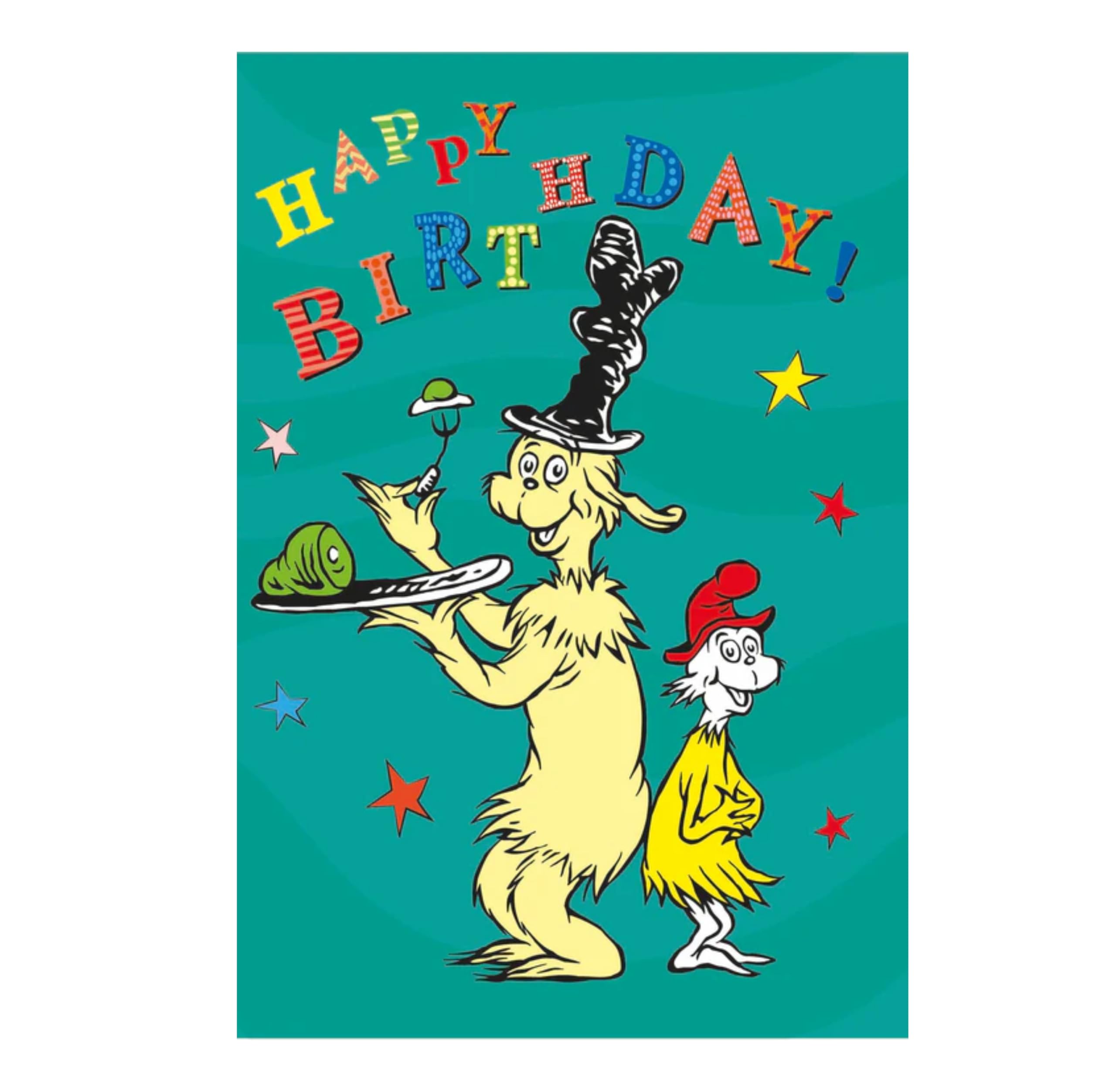DR SEUSS Birthday Card Cat In the Hat Birthday Card