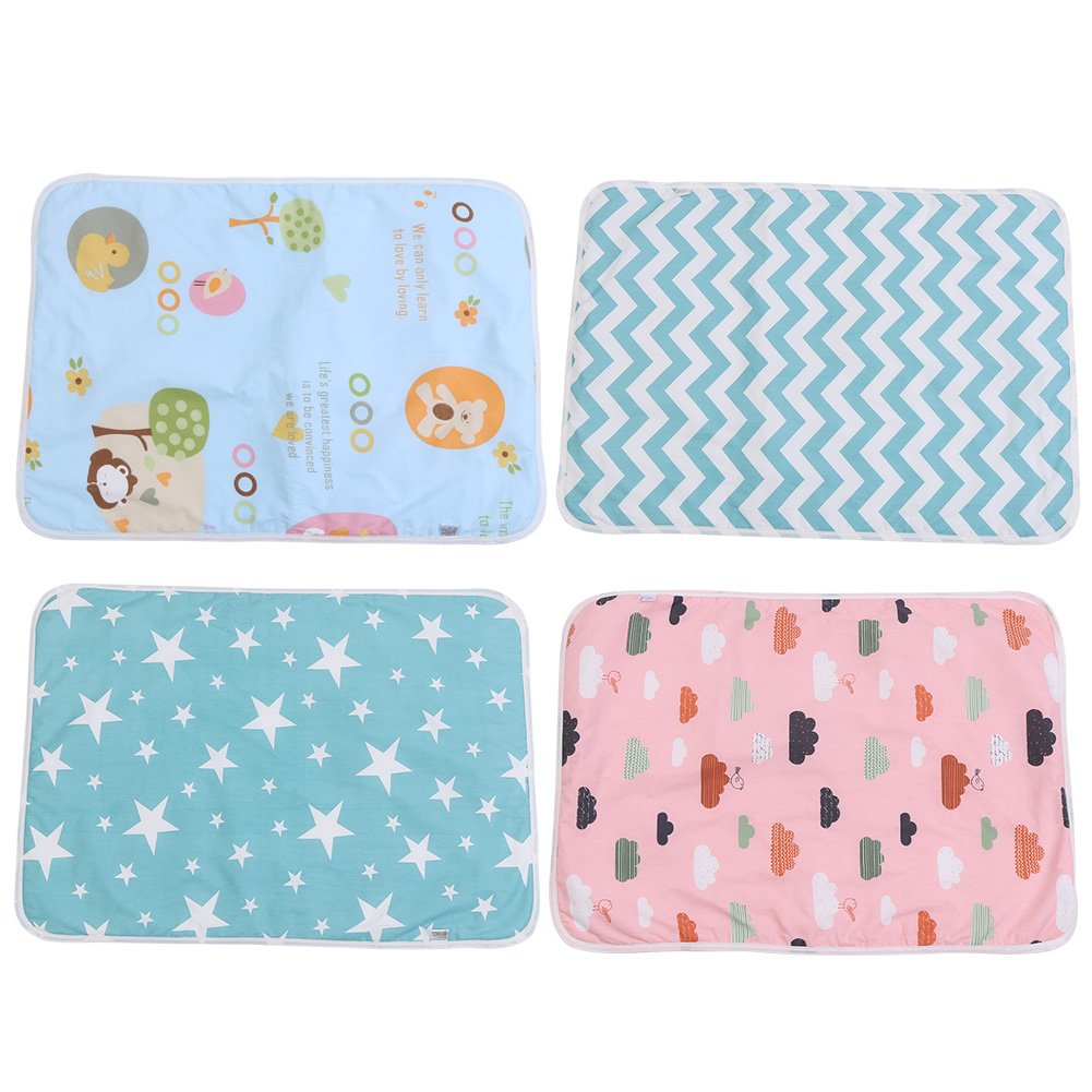 Ultra-Soft Large Washable Baby Changing Pad Mats Baby Cotton Urine Mat Diaper Nappy Bedding Changing Cover Pad Disposable Sanitary Baby Infant Toddler Diaper Liners Covers(Dream Stars)