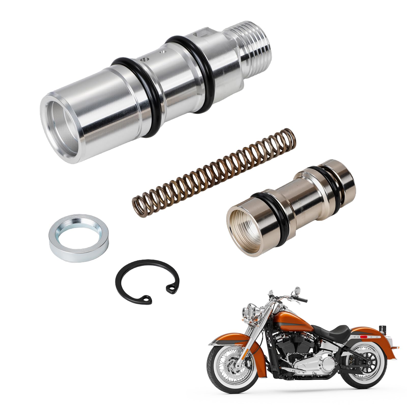 Kit Reparacion Bomba Freno Moto para Harley, Kit Reparacion De Frenos Moto de Aluminio para Softail FXR Dyna Electra/Tour/Street/Road Glide Road King Sportster Reemplaza 42382-87 DS-195059