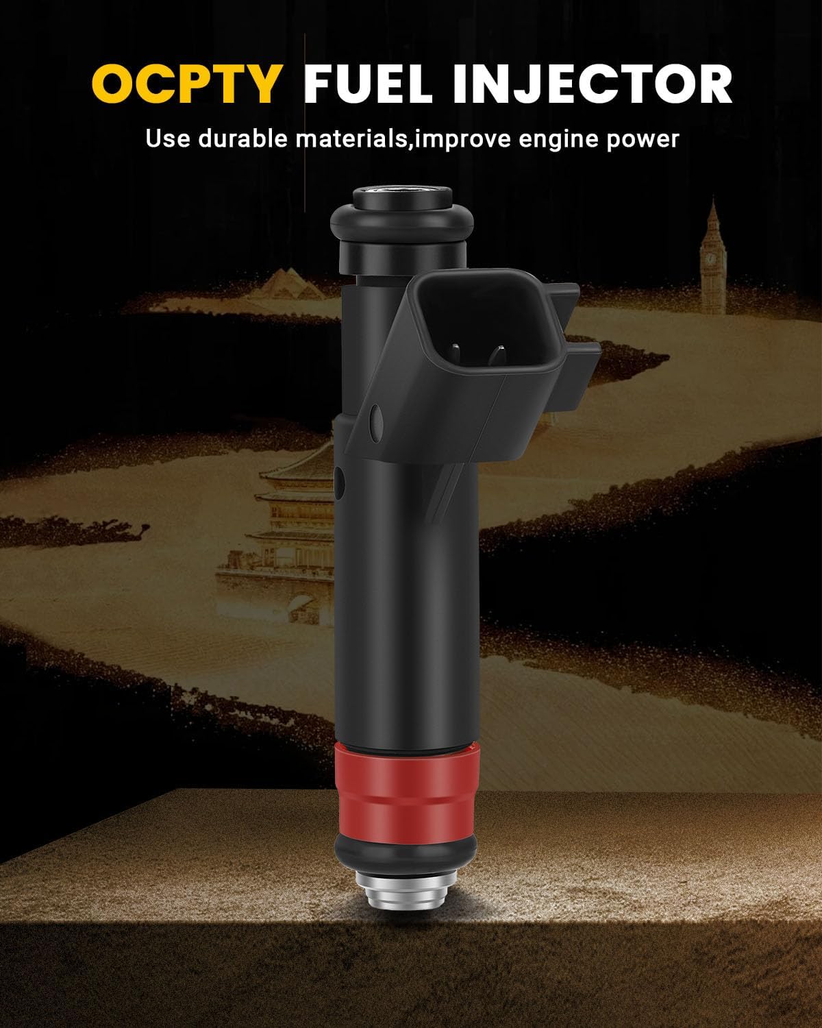 OCPTY Fuel Injector, 8pcs 2 Holes Replacement Fuel Injectors Engine Part fit for 2001 2002 2003 for Dakota Durango,2002 2003 for Ram 1500, 2001 2002 for Grand Cherokee 4.7L