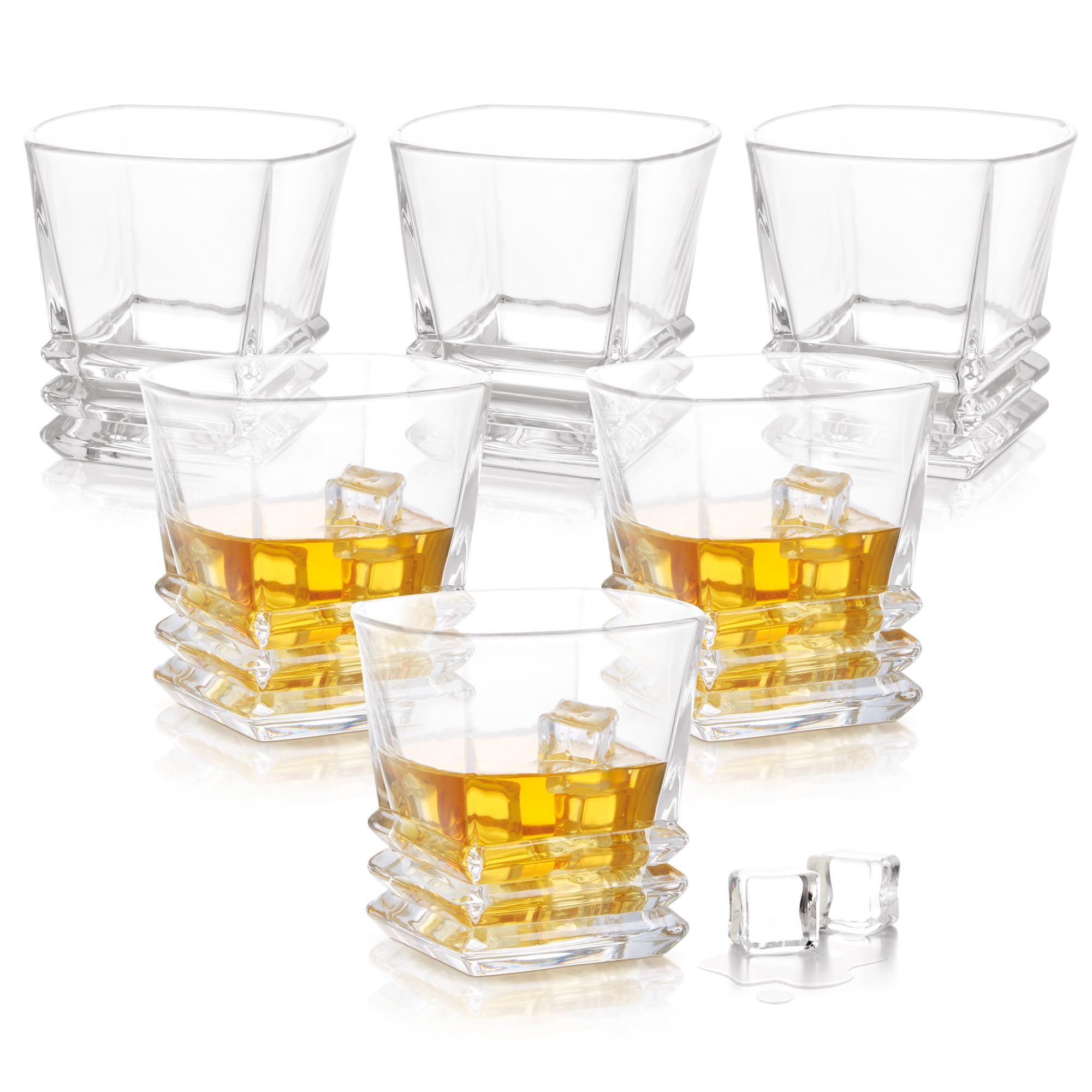 Treo by Milton Quadra On The Rocks Glass Tumbler, 6 Pc Set, 290 ml Each,Transparent (B0CP3YZJXH) Amazon Price History, Amazon Price Tracker