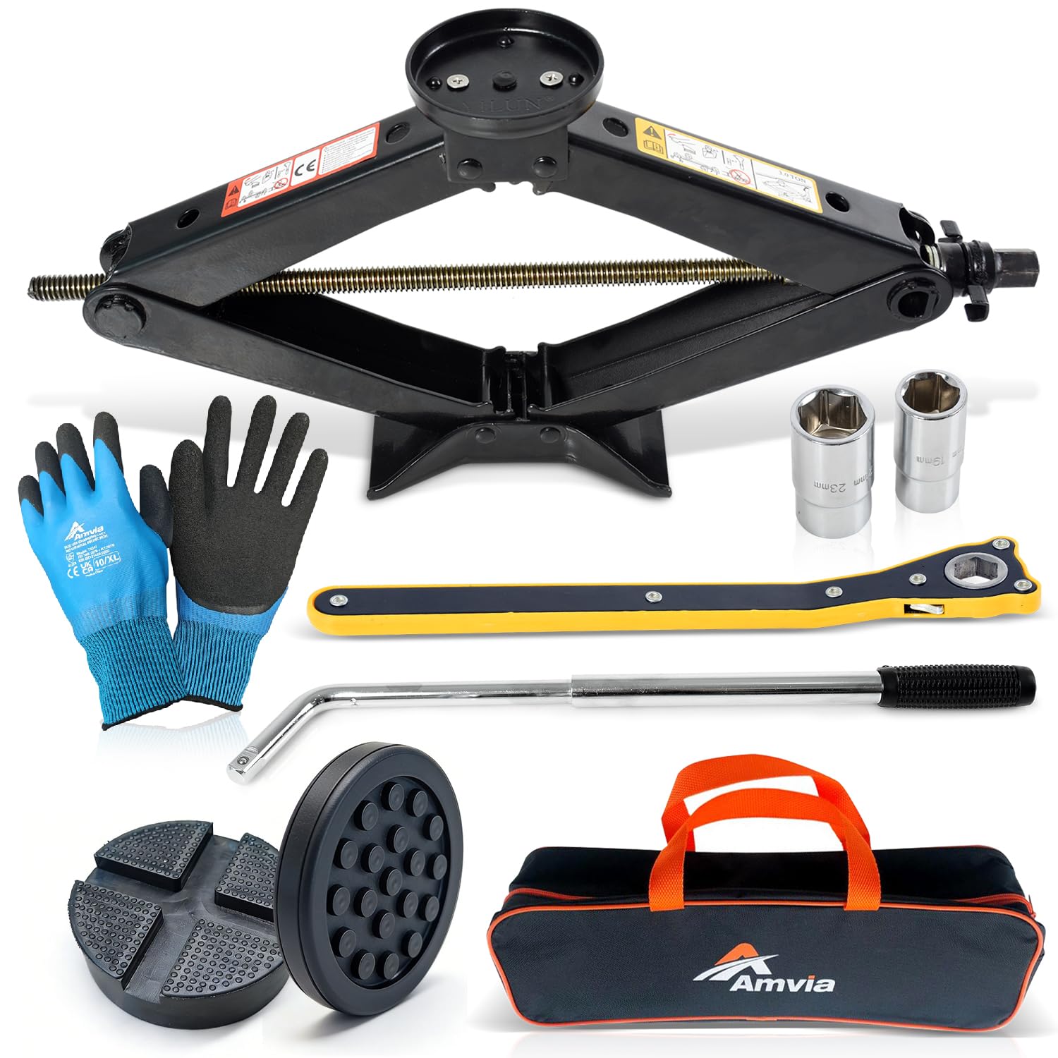 AMVIA 3 Ton Scissor Jack