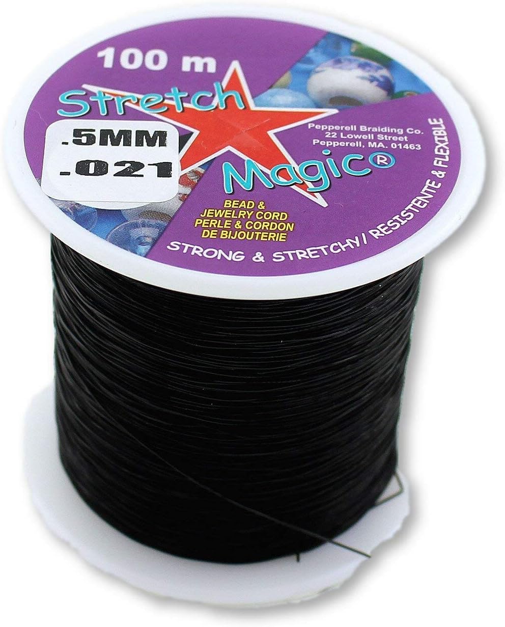 Stretch Magic .5mm Black Beading & Jewelry Cord