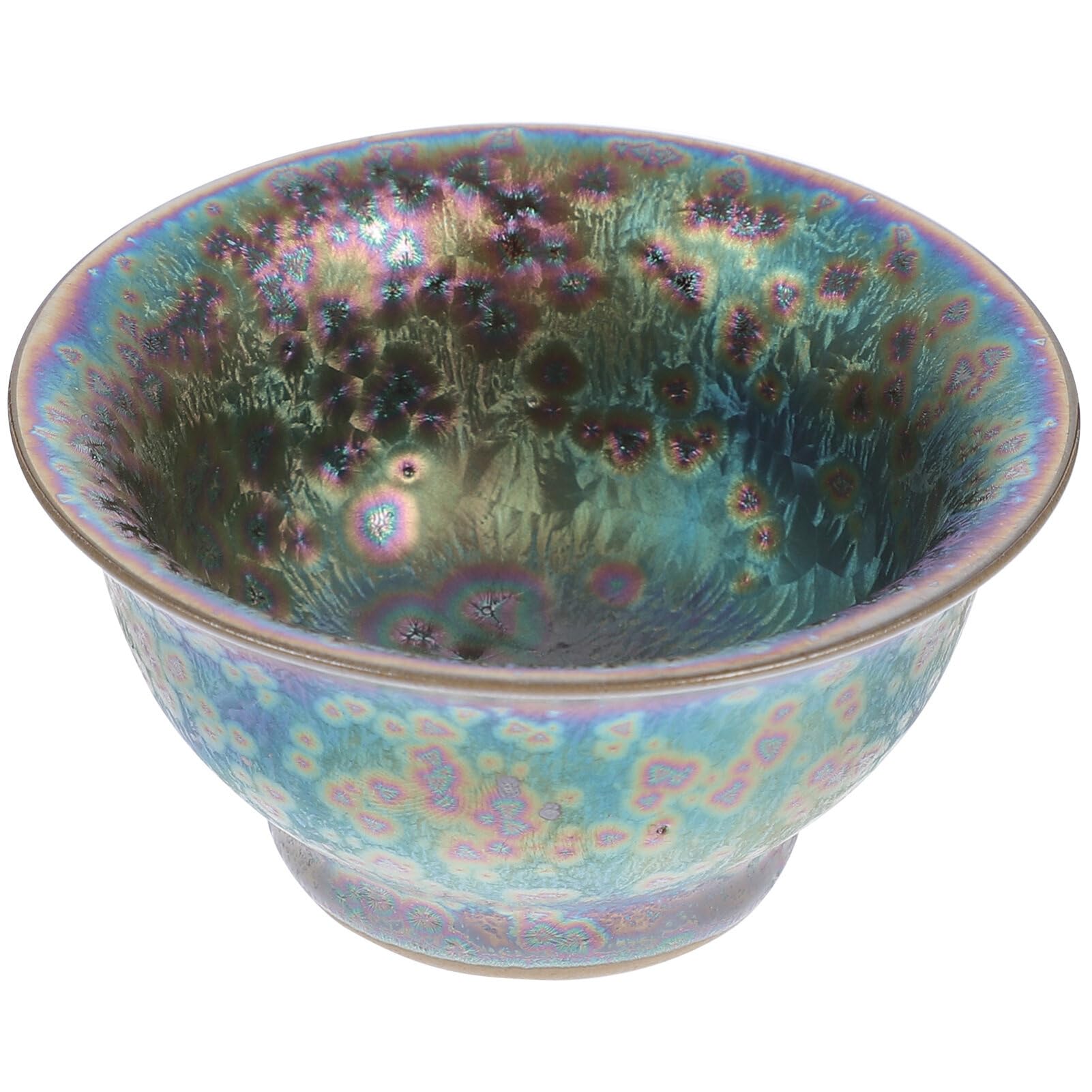 Veemoon Ceramic Tea Cup,Japanese Tea Cup,Handmade Ceramic Tea Cup with Natural Blue Pattern for Tea Enthusiasts, Ideal for Decoration (Mixed Color)