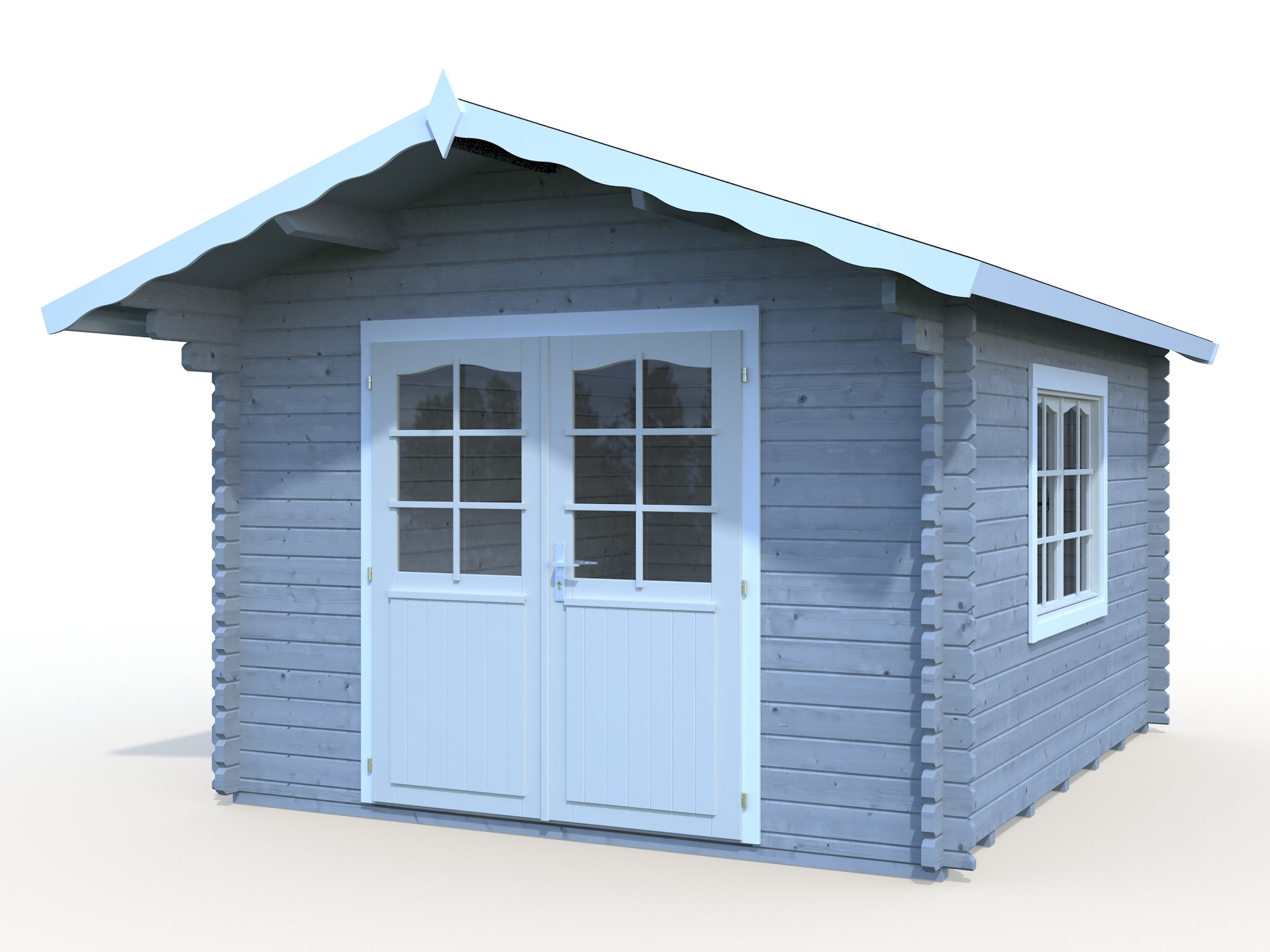 Palmako Blockbohlenhaus Sally 10,2 44 mm natur