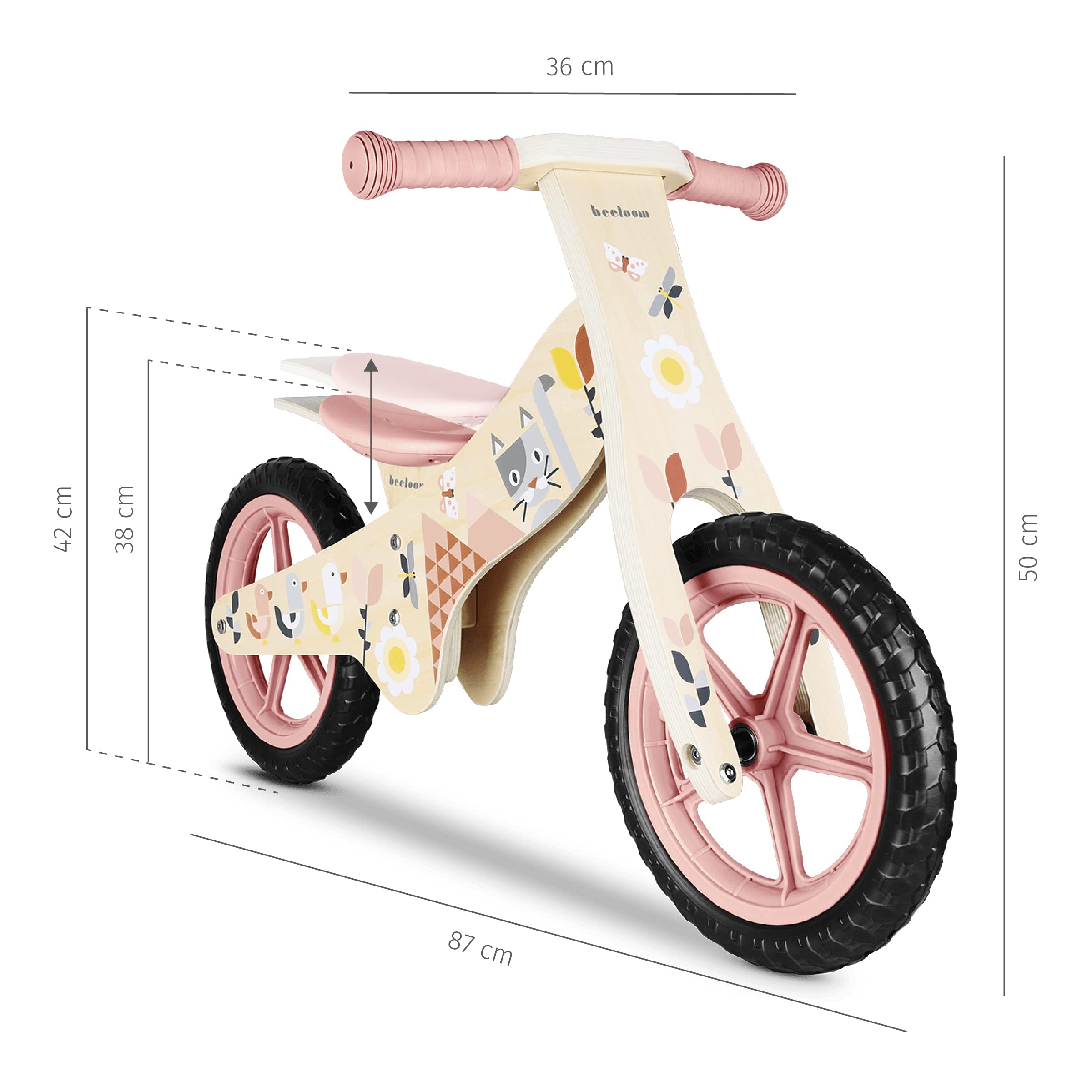 Homcom - Bicicleta sin pedales blanco-azul | Bicis De Equilibrio | ToysRUs España