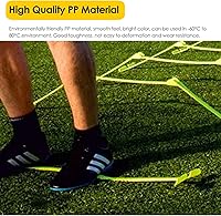 Vista 4 de YXXSDP Estragos de agilidad de velocidad ligera para entrenamiento, juego de obstáculos de entrenamiento de obstáculos ajustable portátil