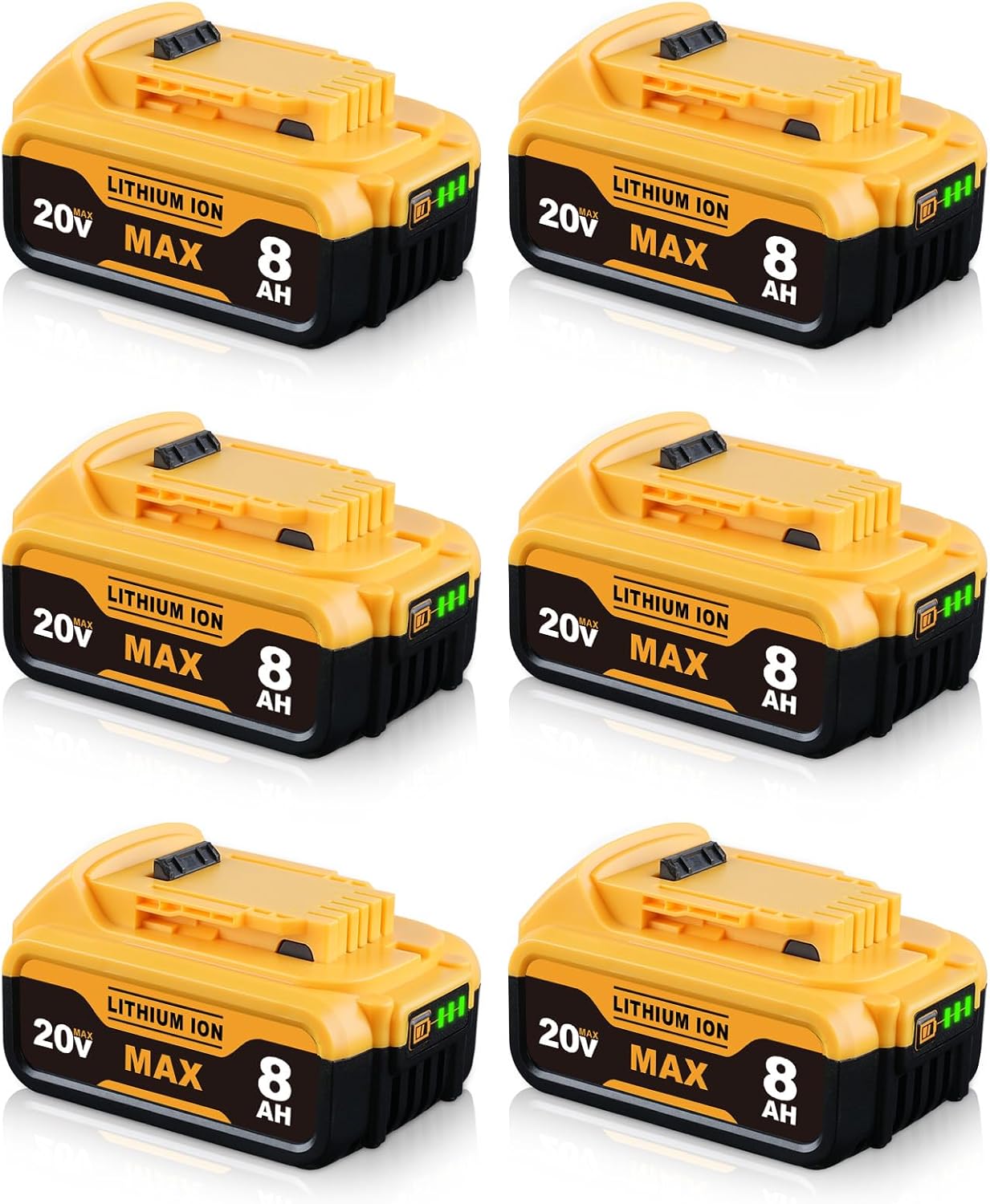 6 20max v 8AH chargers