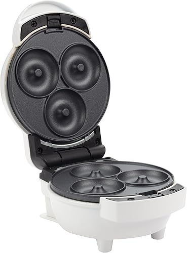 Miniatura 6 de Mini máquina de desayuno 3 en 1 haz mini waffles, donas, panqueques o huevos todo en 1 electrodoméstico multiuso, cambia y limpia fácilmente platos