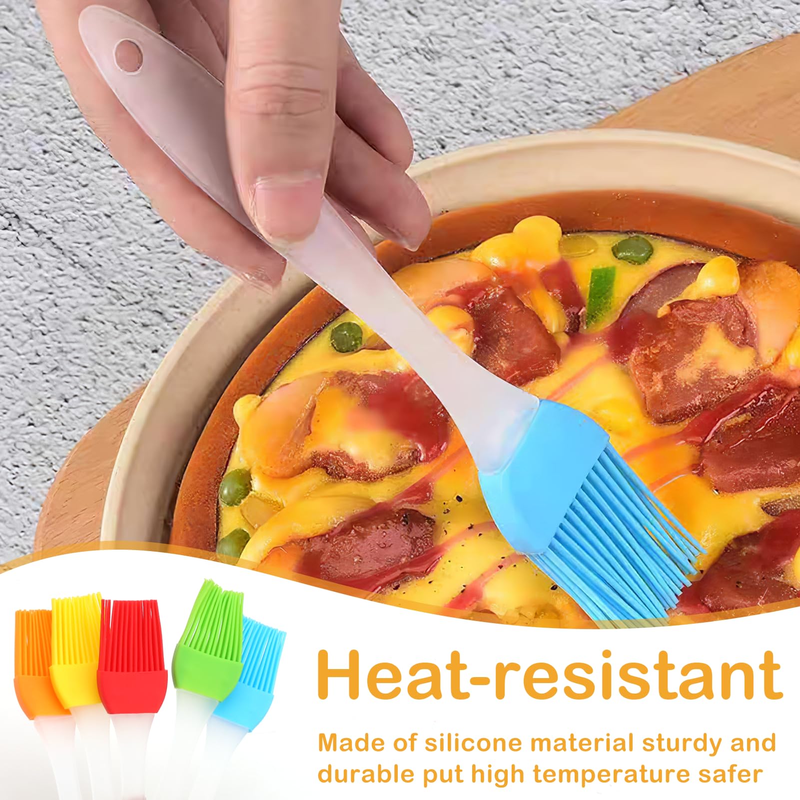 2 Silikon Backpinsel - Vielseitige Küchenpinsel Für Grillen & Backen