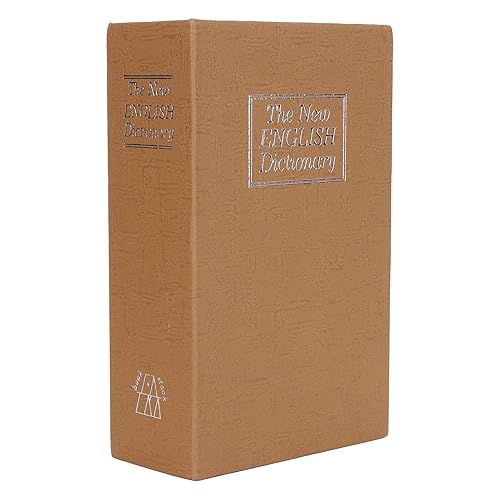 EVTSCAN Book Safe Storage Box Dictionary Money Coines Box with Security Combination Lock for Home Use