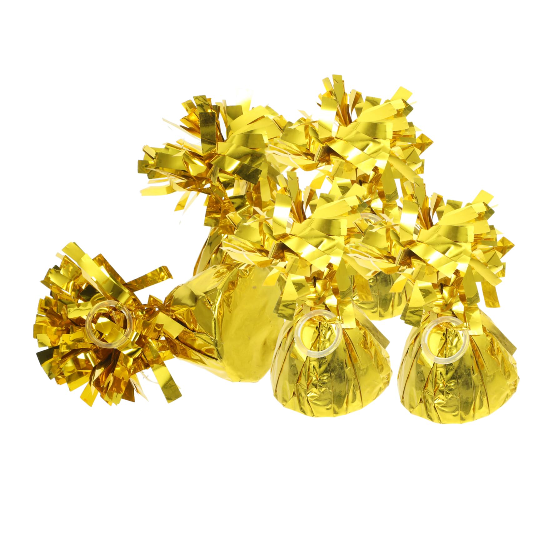 Blocco di Peso Palloncino Oro 5 Pezzi in Alluminio e Calcestruzzo