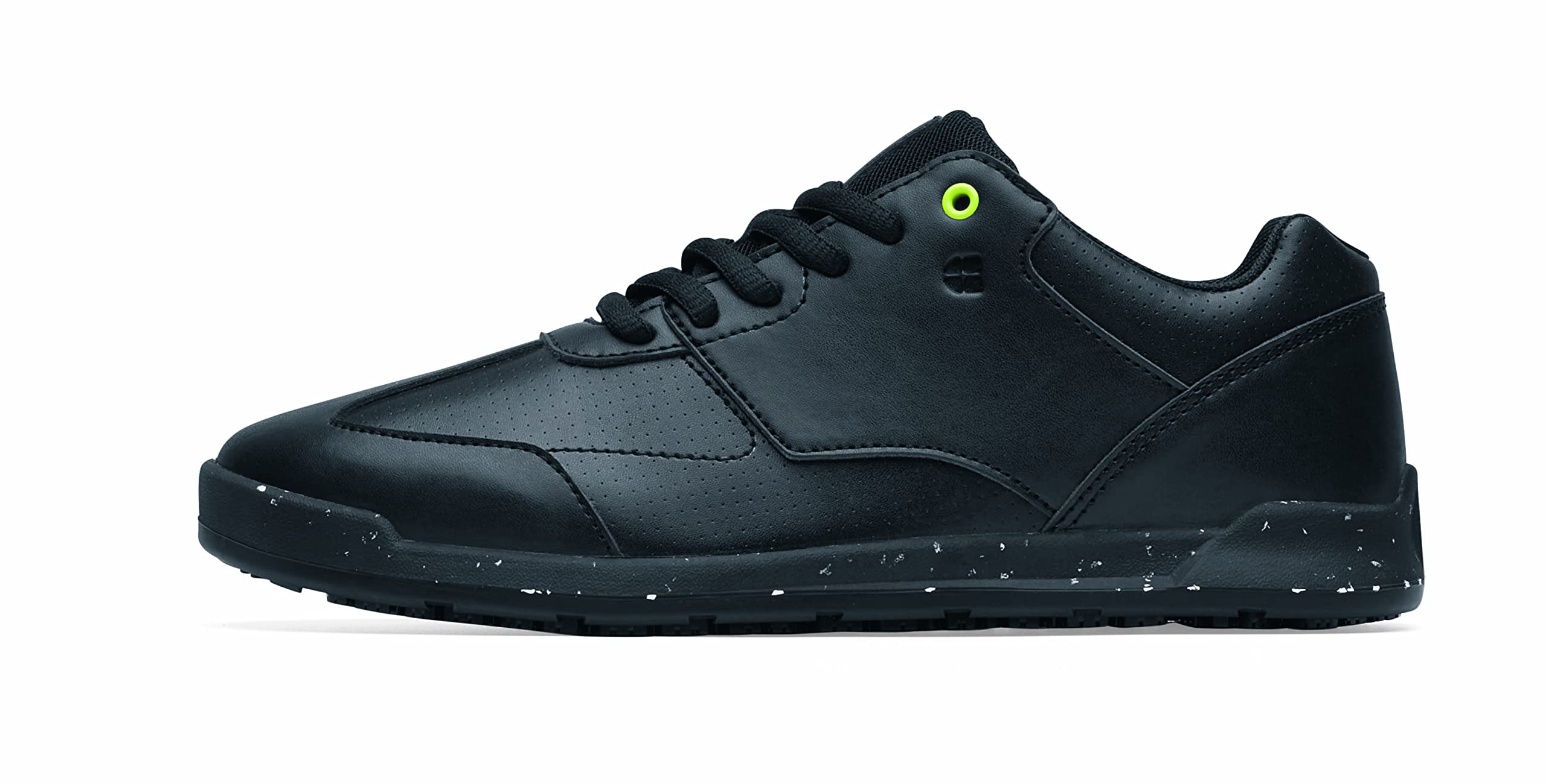 Shoes for Crews Liberty ECO, Women's Slip Resistant, Food Service Work Sneakers, Black,Size 5.5