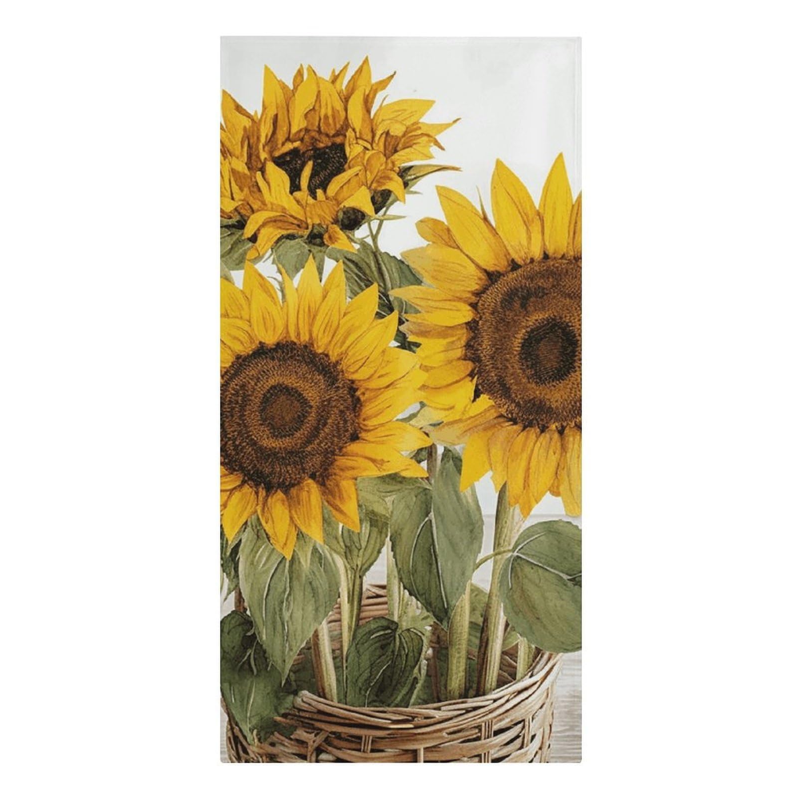 QMNLKH Alluring Sunflowers Summer Beach Towel for Women, Large Microfiber Pool Towel for Men, Absorbent Swim Towels for Home, Lightweight Bath Towels for Camping, Yoga, 30.3"x61.4"