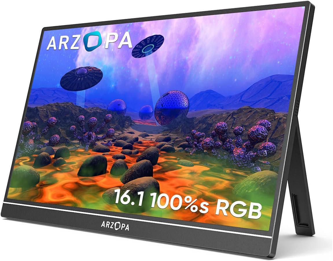 Arzopa Z1C 16.1 inç 60Hz Full HD IPS Type-C Taşınabilir Monitör