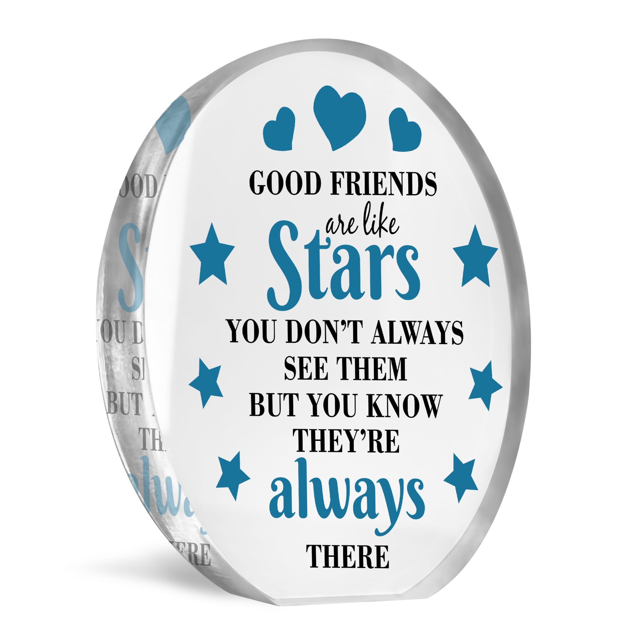 Red Ocean Good Friends Gift Ornament Sentimental Present Acrylic Plaque Gift For Best Friend Friendship Plaque Best Friend Birthday Gift For Friend Christmas Thank You Gift For Him Her Miss You Gift