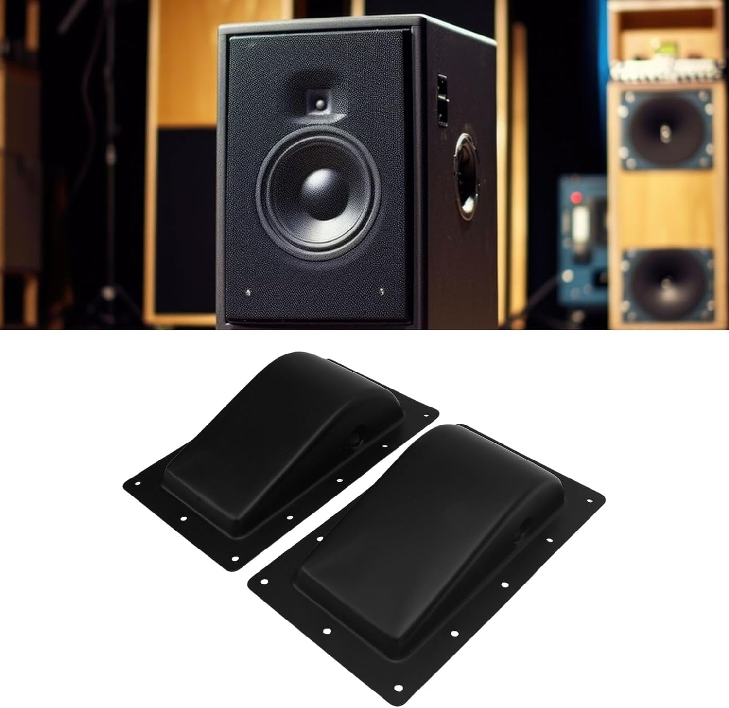 2PCS Speaker Handle, Metal Speaker Side Handle, Replacement for Cabinets, Flight Cases, Toolboxes, Transportation Equipment, Instrument Cases, Props Boxes