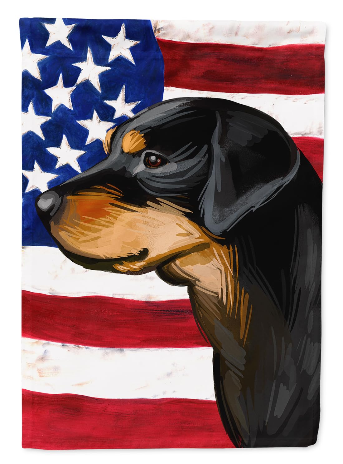Chien Smaland Hound drapeau américain grand format, une idée cadeau idéale pour amoureux de chiens