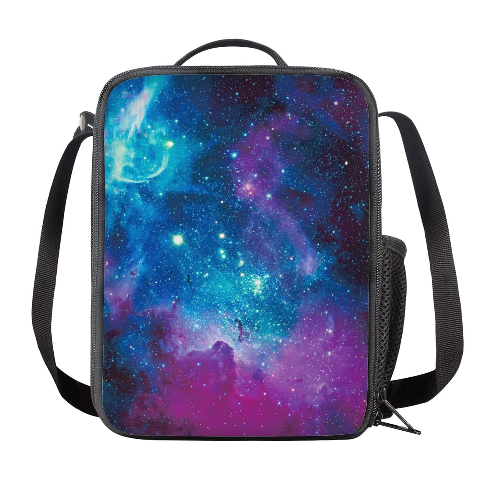 HELLHERO Galaxy Lunch Box for Kids Adults Lunch Bag Reusable Insulated Lunchboxes Meal Cooler Tote Bags for Office Work Hiking Outdoor Picnic Beach โ image 1