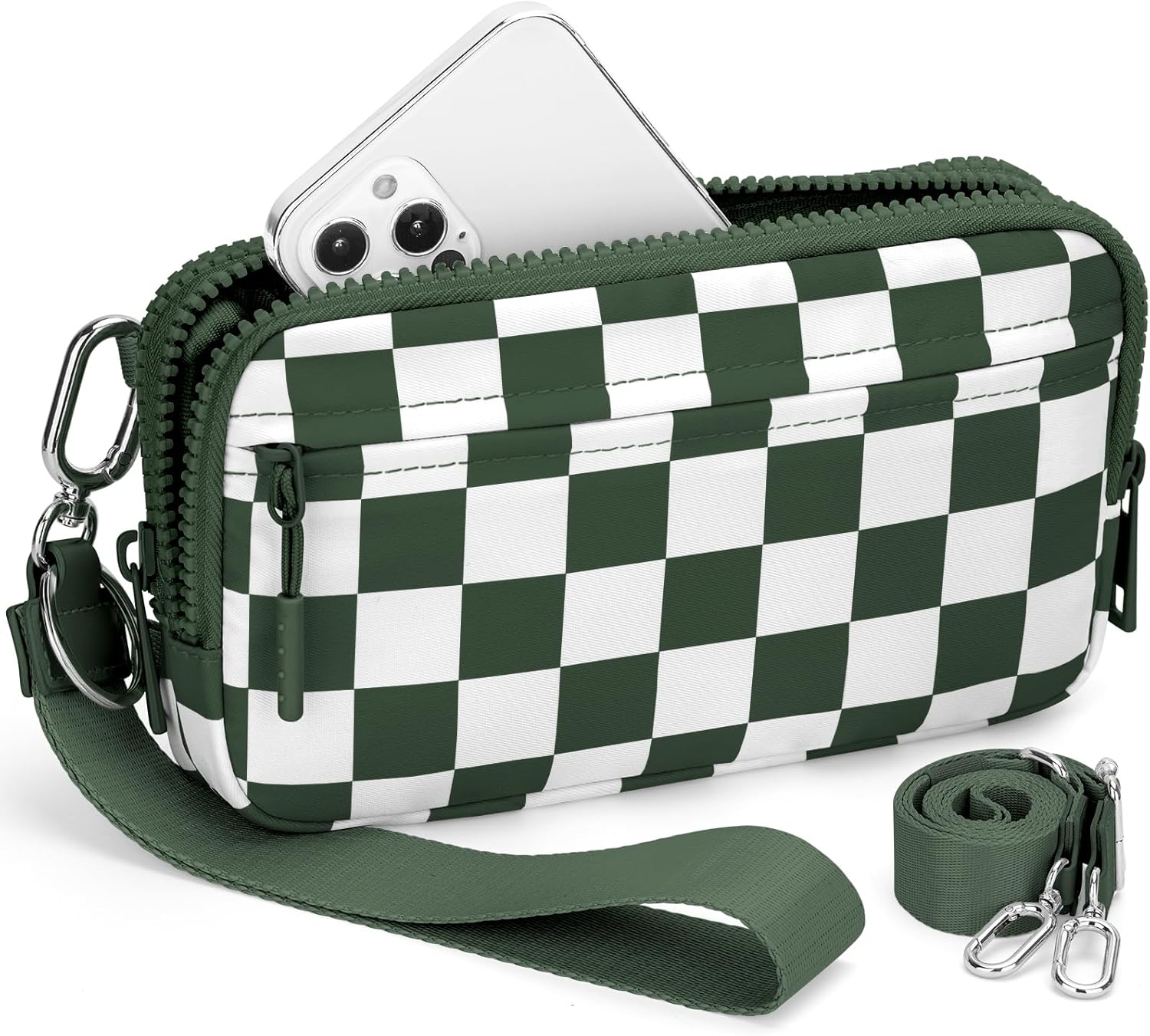 BIAOTIE Wristlet Wallets for Women, Small Crossbody Purses Travel Pouch Phone Nylon Wrist Wallet Shoulder Purse