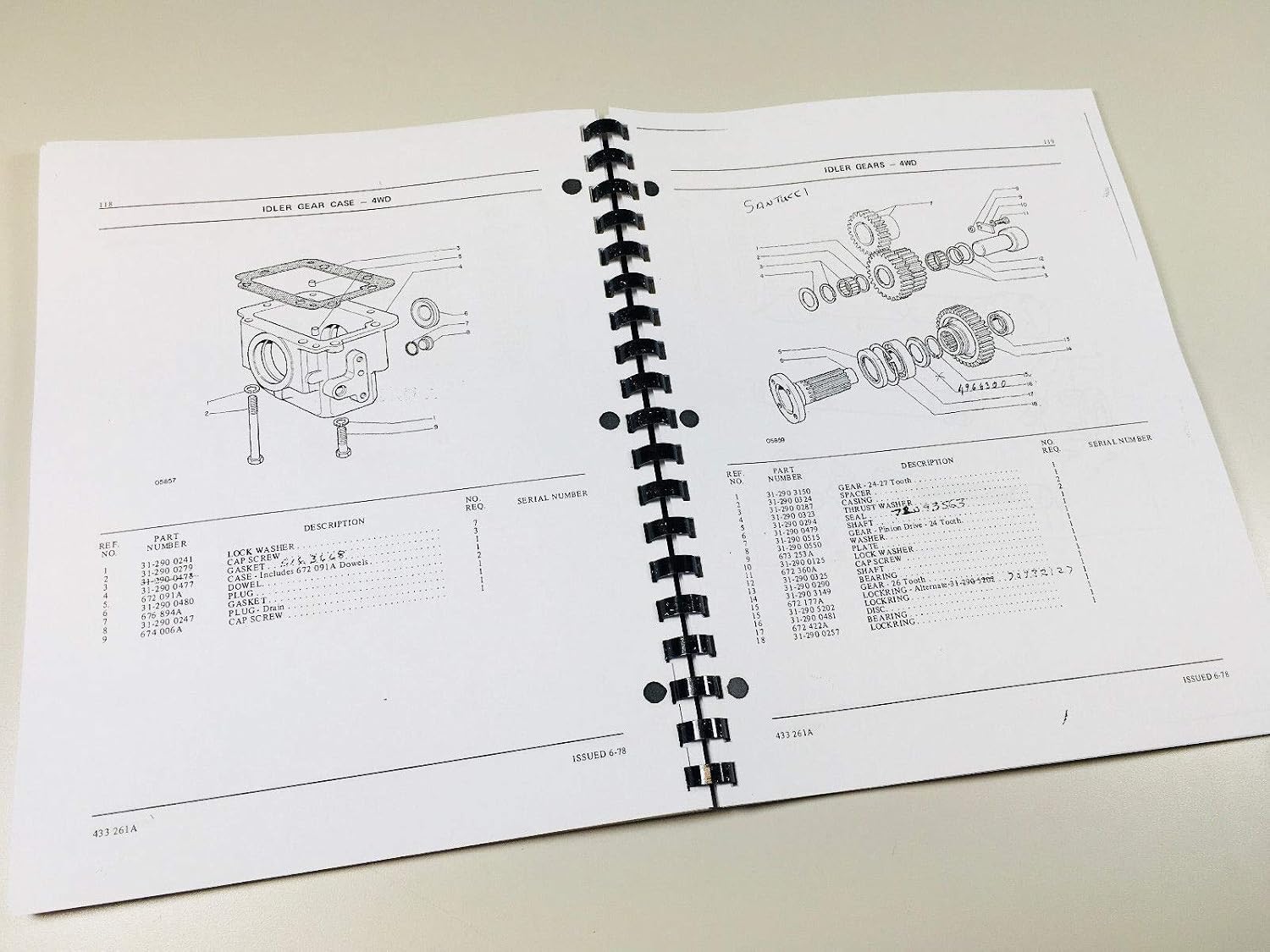 Idler Gear Case diagrams