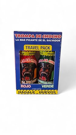 Trompa De Chucho Hot Sauce Minis Combo Pack One Red One Green
