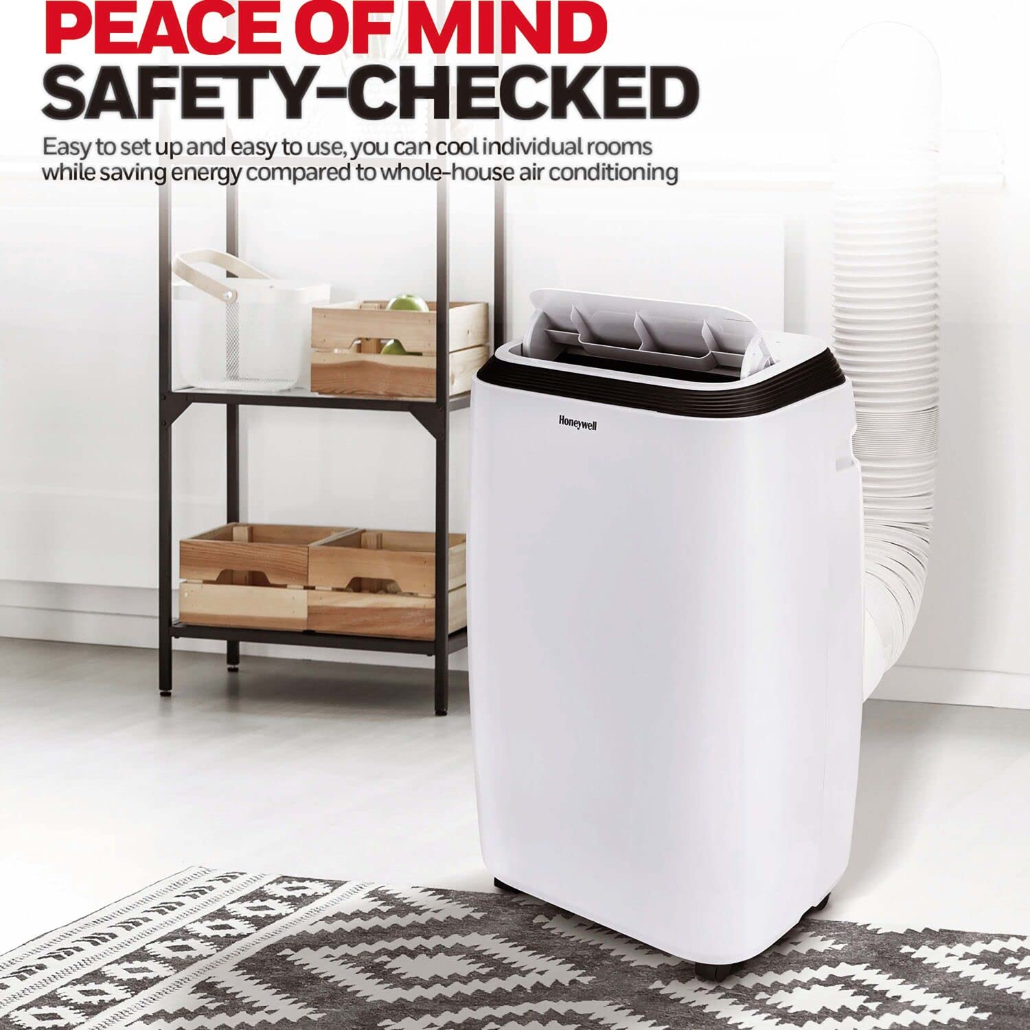 Amazon.com: Honeywell 11,000 BTU Portable Air Conditioner, Fan, and  Dehumidifier, Cools Rooms Up to 500 Square Feet, Includes Full Window  Installation Kit and Drain Tube : Home u0026 Kitchen