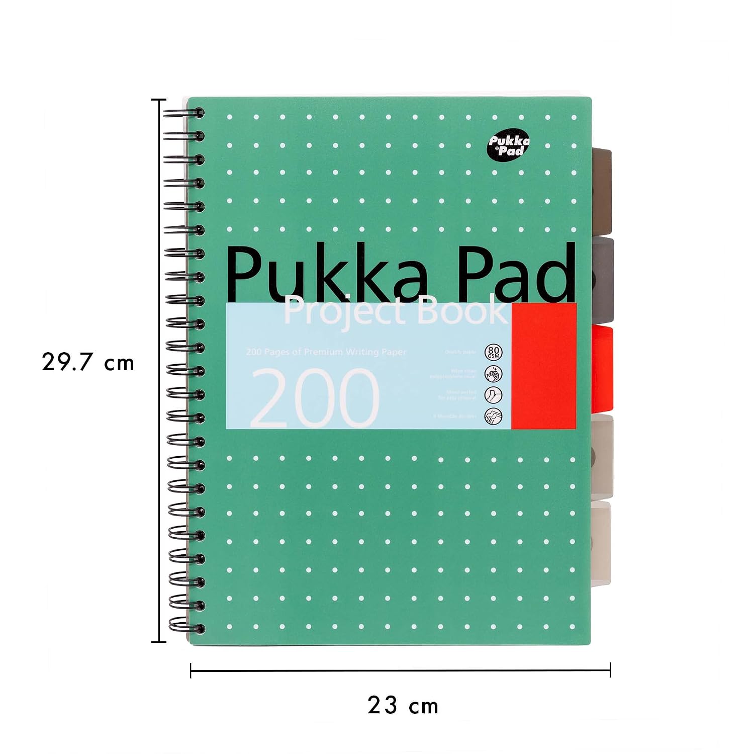 Pukka Pad Metallic Cover Wirebound Project Book A4+ (Pack of 3)