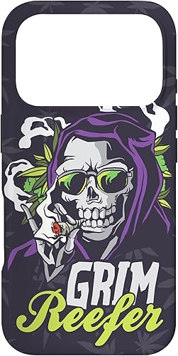 Vista 79 de iPhone 13 Cannabis Weed Marihuana Ganja Hemp Grim Reefer Smoking Gift Case