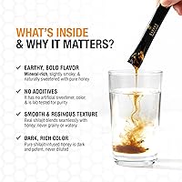 Vista 5 de Pure Himalayan Shilajit Honey Sticks with Saffron – 30 Count 75%+ Fulvic Acid, 85+ Trace Minerals Natural Energy & Immunity Booster Easy