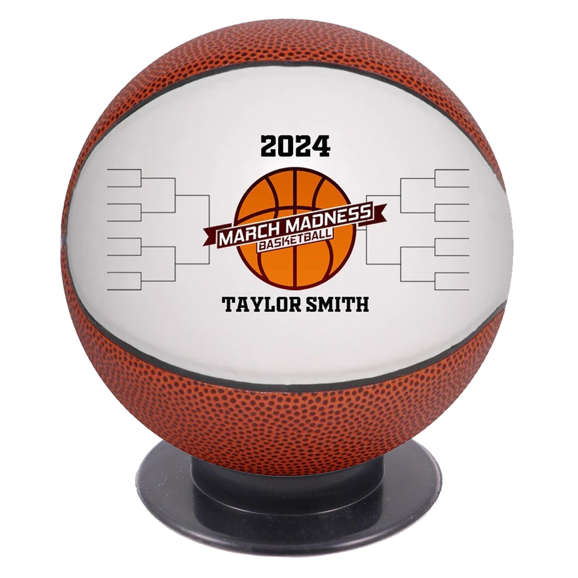 Custom Basketball Madness Trophy Basketball Award 2024, Personalized for Bracket Winner & Loser Tournament Challenge, March Madness Office, Work, and Family Trophy