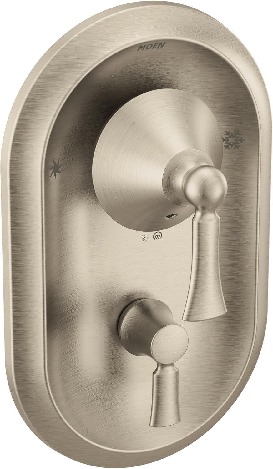 Moen T4500BN Wynford Posi-Temp with Built-in 3-Function Transfer Valve Trim Kit, Valve Required, Brushed Nickel