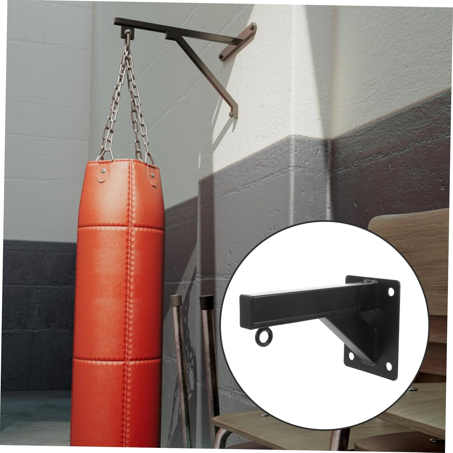 BESPORTBLE Strong Stable Hanger Wall Mount Metal Hanger for Home Gym Easy Installation