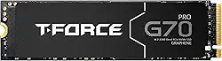 TEAMGROUP T-Force G70 PRO Dissipador de calor de grafeno 4TB DRAM SLC Cache 3D TLC NAND NVMe InnoGrit PCIe Gen4x4 M.2 2280 SSD interno para jogos funciona com PS5 Read/Write 7400/6600 MB/s