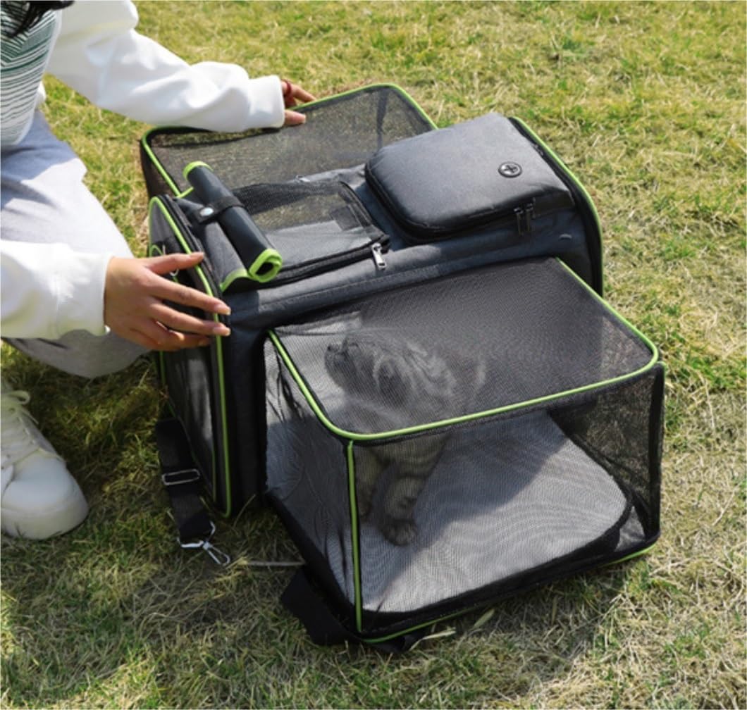 Rucksack Haustier-Reisetrage-Rucksack, weicher, atmungsaktiver Netz-Katzentrage-Rucksack für Katzen, Hunde, Welpen Haustier(B)