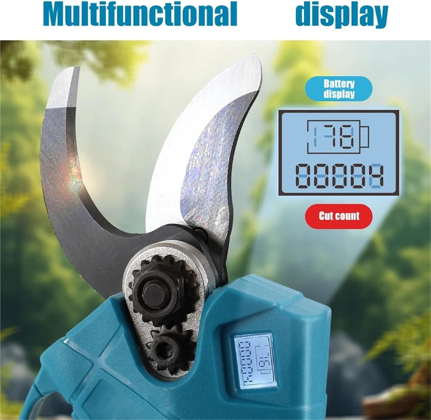 Cordless Electric Scissors, Brushless Electric Pruning Shears for Battery Cordless Cutting for Garden Tree Branch Scissors Pruner,for Cloth, Fabric