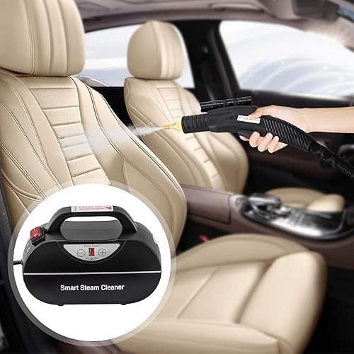 Miniatura 2 de Limpiador de vapor de mano multifuncional, limpiadores de vapor de coche de 1800 W para uso doméstico, máquina de limpieza móvil de alta presión,